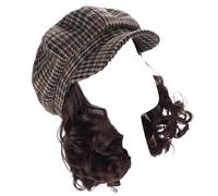 Versatili Cappello Newsboys Con Breve Parrucche Ricce Inverno Resistente Al Freddo Parrucche Cappello Per Le Donne Desider