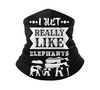 Versatili Headwrap I Just Really Like Elephants Ghetta da Collo Lavabile Sciarpa al Collo per Bambini Sports Pesca