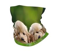 Versatili Sciarpa al Collo,Golden Retriever Dogs Puppies Pets Pattern,Ghetta da Collo Elastico Bandana per Donna Estivo Bambini 26X30cm