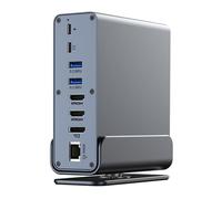 Versatilità USB C Laptop Docking Station 15Ports tra cui HDTV VGA doppia porta PD100W RJ45 4K 60Hz Display