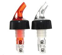 Versatore di bottiglie di plastica da 30 ml Quick Misura del liquore Versatore Bevanda Misuratore di vino Dispenser di alcolici Cocktail Liquore Versatore Strumenti per la casa(Rosso)