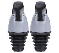 Versatore di vino con beccuccio antigoccia, uscita olio liscia 2 pezzi tappo per beccuccio bottiglia olio igienico, per bottiglie di vino rosso(gray)