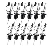 Versatore per liquori - Coperchio superiore Dispenser | 12 Pezzi Versatori per bottiglie | Per Cocktail Olio D'oliva Vino Armadio Cucina