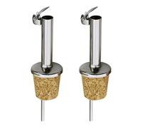 Versatore Per Vino 2 Pezzi, Versatore Per Vino In Sughero, Dispenser Per Vino, Dispenser Per Olio D'Oliva, Versatore Per Bottiglia Di Olio, Dispenser Per Vino Rosso