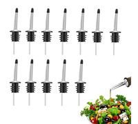 Versatori per bottiglie di liquido, 12 pezzi, beccuccio antigoccia, con coperchio antipolvere, versatori per liquidi, per bar, club, cucina, caffè, casa, feste