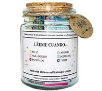 VERSE BIBBIA JAR | 9x6,5 Cm Barattoli Di Preghiera | Carte Di Ispirazione Delle Scritture | Scritture Decorative Preghiere Vasetti In Spagnolo | Scheda Di Ispirazione Per Speranza, Fede E Incoraggiame