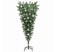 Versear Albero Natale, Decorazioni Natalizie, Alberi di Natale, Albero di Natale Artificiale preilluminato Capovolto con Set di Palline #09