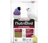 Versele-Laga C19 Original | 3 kg | Mangime per l'allevamento di canarini, esotici e uccelli forestali | A base di cereali selezionati, frutta e 50% di semi di canarino | Pellet estruso