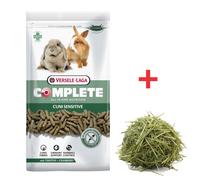 Versele-Laga Cuni Sensitive Complete - Cibo per conigli 1.75kg + Fieno di prato piccolo 400g