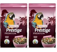 Versele-laga Prestige Premium - Cibo per pappagalli con Vam, 2 kg, trasparente (Confezione da 2)