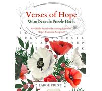 Verses of Hope Word Search Puzzle Book - Winter Edition: 40+ Bible Puzzles Featuring Hope - Themed Scripture. A Perfect Gift to Keep Minds Active While Meditating and Promoting Positive Thoughts