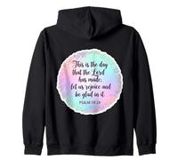 Versetto biblico Cristiano Questo è Il Giorno Che Il Signore ha Fatto Felpa con Cappuccio