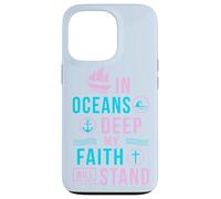 Versetto biblico regalo cristiano In oceans deep my soul will stand Custodia per iPhone 13 Pro