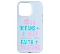 Versetto biblico regalo cristiano In oceans deep my soul will stand Custodia per iPhone 15 Pro Max