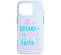 Versetto biblico regalo cristiano In oceans deep my soul will stand Custodia per iPhone 16 Pro
