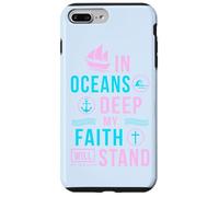 Versetto biblico regalo cristiano In oceans deep my soul will stand Custodia per iPhone 7 Plus/8 Plus