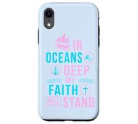 Versetto biblico regalo cristiano In oceans deep my soul will stand Custodia per iPhone XR