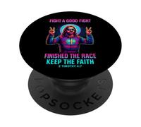 Versetto Biblico Retrò Custodisci la Fede 2 Tim 4:7 PopSockets PopGrip Adesivo