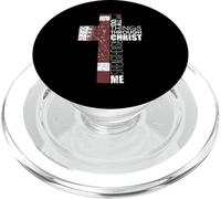 Versetto Christian Football I Can Do All Things Attraverso Cristo PopSockets PopGrip per MagSafe