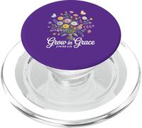 Versetto della Bibbia Cristiana 2 Pietro 3:18 Bouquet di fiori selvatici PopSockets PopGrip per MagSafe