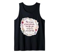 Versetto della Bibbia Cristiana Citazione The Wages of sin Is Death Womens Canotta