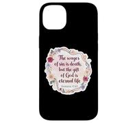 Versetto della Bibbia Cristiana Citazione The Wages Of Sin Is Death Womens Custodia per iPhone 14 Plus