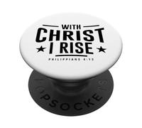 Versetto della Bibbia Cristiana con Cristo I Risorto Filippesi 4:13 PopSockets PopGrip Adesivo