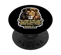 Versetto della Bibbia Cristiana Il Signore è la mia luce e la mia salvezza PopSockets PopGrip Adesivo