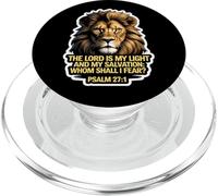 Versetto della Bibbia Cristiana Il Signore è la mia luce e la mia salvezza PopSockets PopGrip per MagSafe