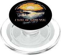 Versetto della Bibbia Cristiana Scena Natura Isaia 43:2 PopSockets PopGrip per MagSafe
