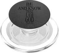 Versetto della Bibbia Salmo 46:10 Sii fermo e sappi che io sono Dio PopSockets PopGrip per MagSafe