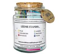 Versi Della Bibbia In Un Barattolo, Vaso Biblico In Vetro Con Versetti Biblici Colorati, Vaso Di Versetti Biblici Per Emozioni E Sentimenti, Cartoline Di Preghiera Sulle Scritture Di Supporto Emotivo