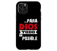 Versículo bíblico Mateo 19:26 "Para Dios todo es posible" Custodia per iPhone 11 Pro
