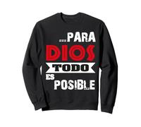Versículo bíblico Mateo 19:26 "Para Dios todo es posible" Felpa
