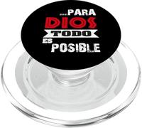 Versículo bíblico Mateo 19:26 "Para Dios todo es posible" PopSockets PopGrip per MagSafe
