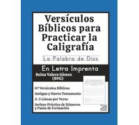 Versículos Bíblicos para Practicar la Caligrafía: La Palabra de Dios en Letra Imprenta
