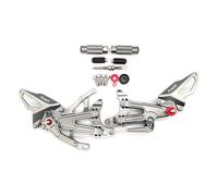 (Versione 2.0) Pedane Regolabili per Ducati Panigale V4 V4S V4R 2018 2019 2020 2021 Set Posteriori Pedane Poggiapiedi Poggiapiedi Poggiapiedi Accessori Pedane Pedane Accessori Grigio