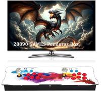 Versione aggiornata 2026 【Gioco 29800 in 1】 Console di gioco Arcade per HDMI VGA USB Uscita Retro Macchina da Gioco Doppia Joystick 1-4 Giocatori Lista dei Preferiti Il Migliore (128GB)