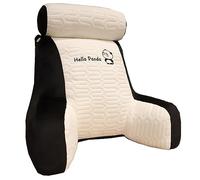 Versione Aggiornata Grande,cuscino Da Lettura Per Letto E Divano, Con Braccioli Supporto Per La Schiena E Poggiatesta, Cuscino Per Schienale Per Rilassarsi, Leggere, Lavorare ( Color : Black , Size :