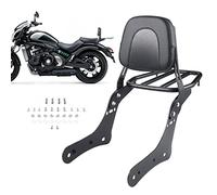 Versione aggiornata Rimovibile Sissy Bar Passeggero Schienale Posteriore Pad + Portapacchi Compatibile Con Kawasaki Vulcan 650 VN650 2015-2022