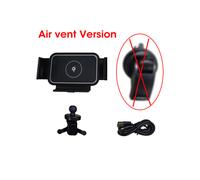 (Versione Airvent) Caricabatterie wireless per auto da 30 W, schermo pieghevole, supporto per telefono