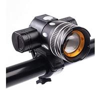 VERSIONE APPORTATA DELLA BATTERIA Vernice anteriore impermeabile portatile con 300LM, tre tipi di illuminazione regolabili regolabili, facile da montare, adatto for qualsiasi bicicletta
