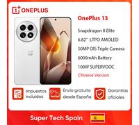 Versione cinese OnePlus 13 5G Snapdragon 8 Elite 2K Display 6.82'' 120Hz LTPO 6000mAh Batteria 100W SUPERVOOC 50MP Nuovo 2025 Dawn of White Dew