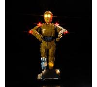 Versione con controllo della luce, compatibile con Lego C-3PO (nessun modello), set di illuminazione a LED, compatibile con Lego 75398 C-3PO giocattolo creativo