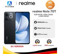 realme Note 70T 17,1 cm (6.74") Doppia SIM Android 15 4G USB tipo-C 4 GB 256 GB 6000 mAh Nero