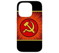 Versione fumetto falce e martello sovietico Custodia per iPhone 14 Pro