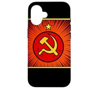 Versione fumetto falce e martello sovietico Custodia per iPhone 16