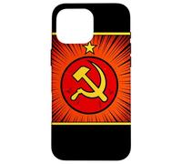 Versione fumetto falce e martello sovietico Custodia per iPhone 16 Pro Max
