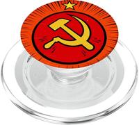 Versione fumetto falce e martello sovietico PopSockets PopGrip per MagSafe