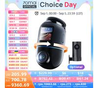 Versione globale 70mai Dash Cam 4K Omni X800 360 ° Supercondensatore compatibile 4G con supporto HDR a doppio canale rotante 70mai X800 Omni